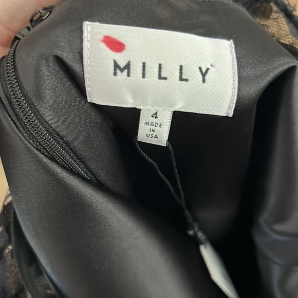 NWT Milly black Celia mini dress 4 - Picture 4 of 4